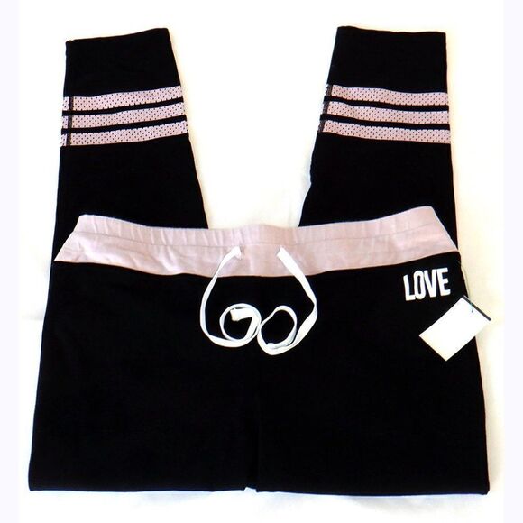 Material Girl Love blk/pink sweatpants - Picture 1 of 3